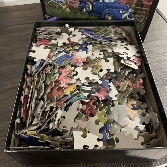 Brother Sister Design Studio 1000 Piece Puzzle 27x39in Vintage Truck Barn Scenic - Picture 4 of 5